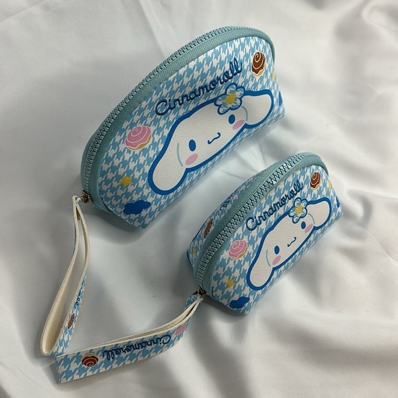 Cinnamoroll Two-Piece Set Sanrio Japanese Cute Cosmetic Bag Storage Bag - Picture 3 of 11